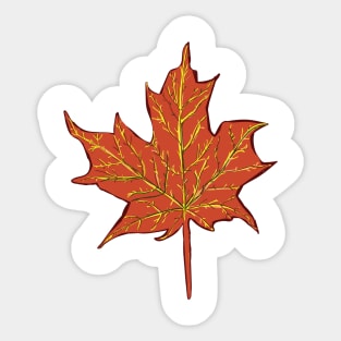 Autumn Leaf Sticker